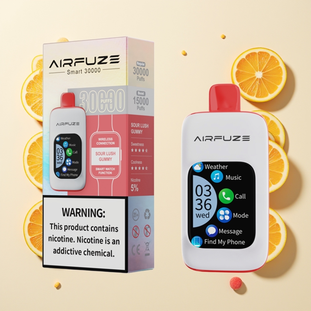 AirFuze Smart 30000 Puffs Disposable Pod TFT 5% Sour Lush Gummy