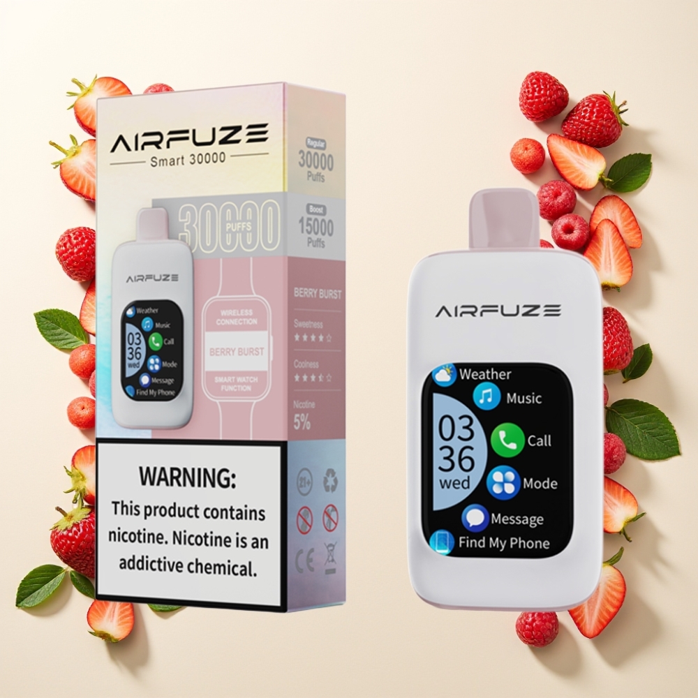 AirFuze Smart 30000 Puffs Disposable Pod con Pantalla Táctil y Tipo-C