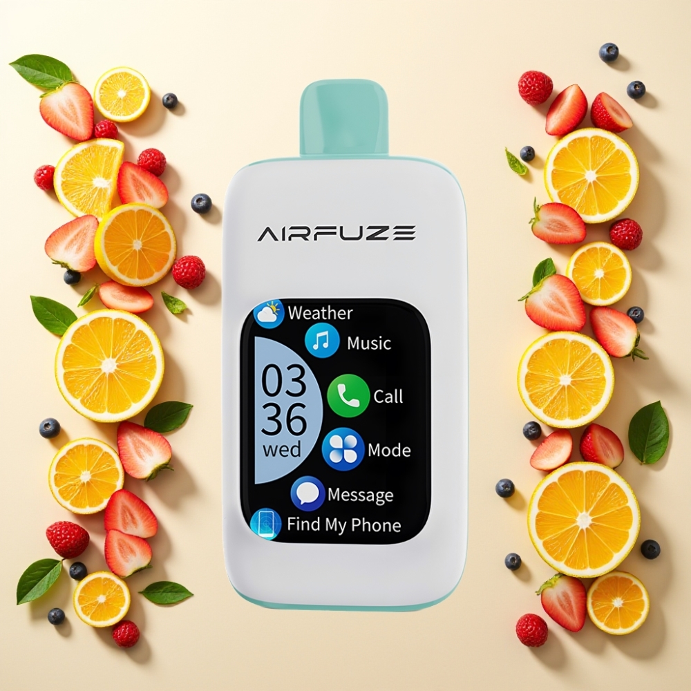 AirFuze Smart 30000 Puffs Pod Desechable con Pantalla Táctil y Tipo-C