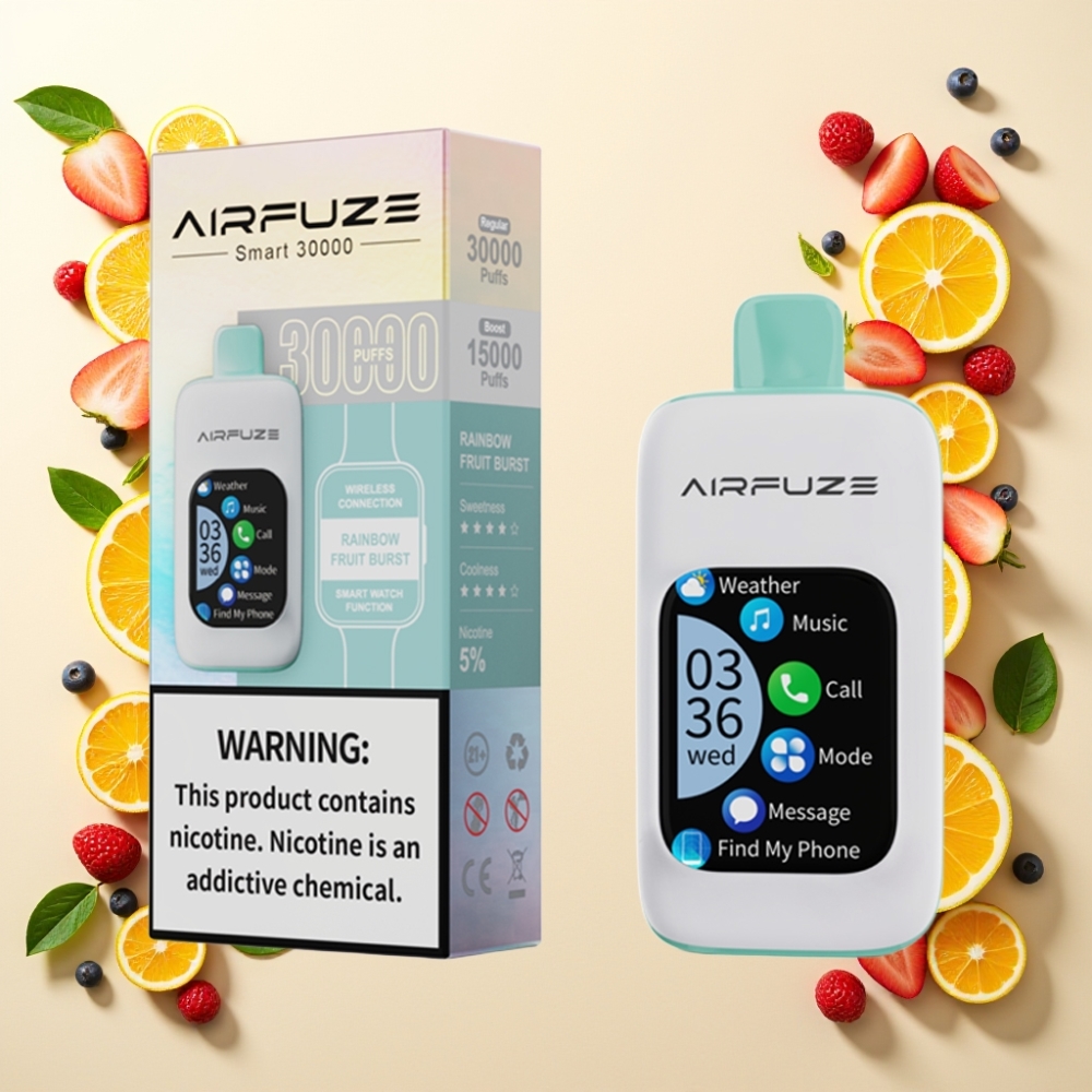 AirFuze Smart 30000 Puffs Pod Desechable con Pantalla Táctil y Tipo-C