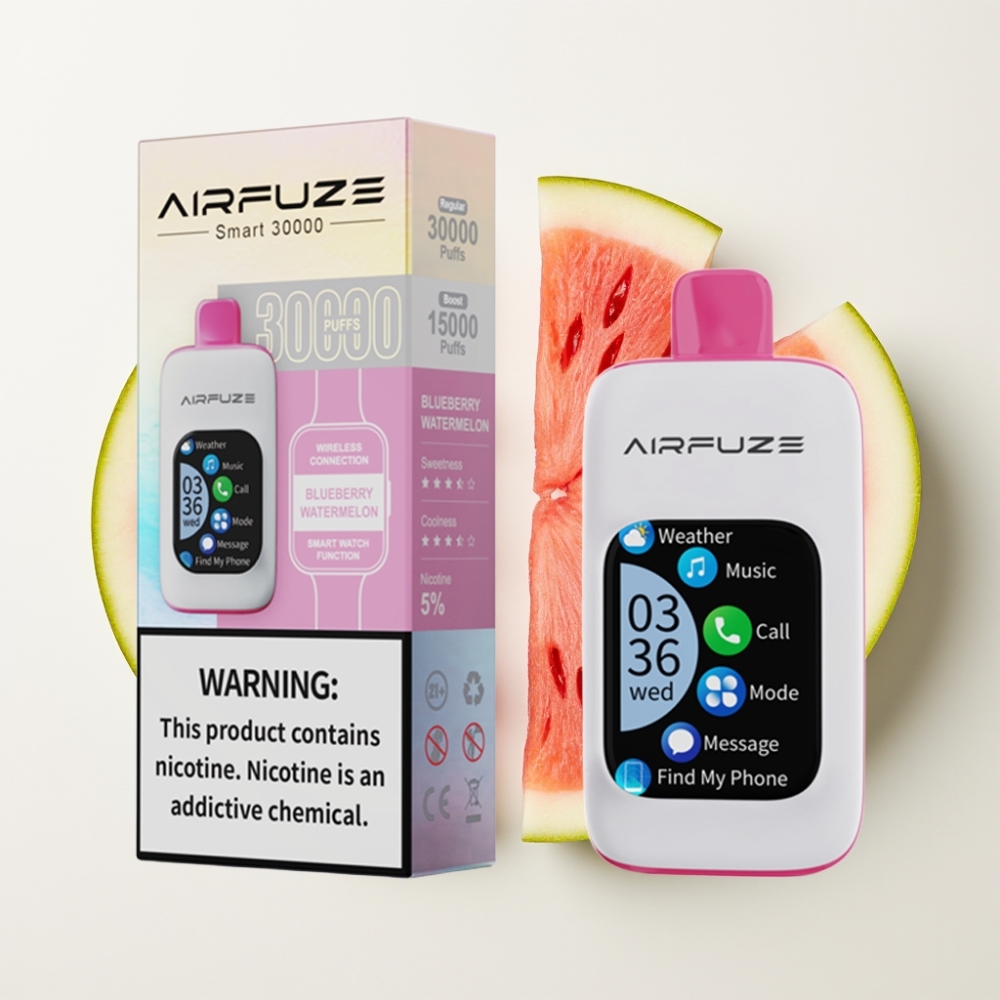 AirFuze Smart 30000 Puffs TFT Touch 5% Blueberry Watermelon