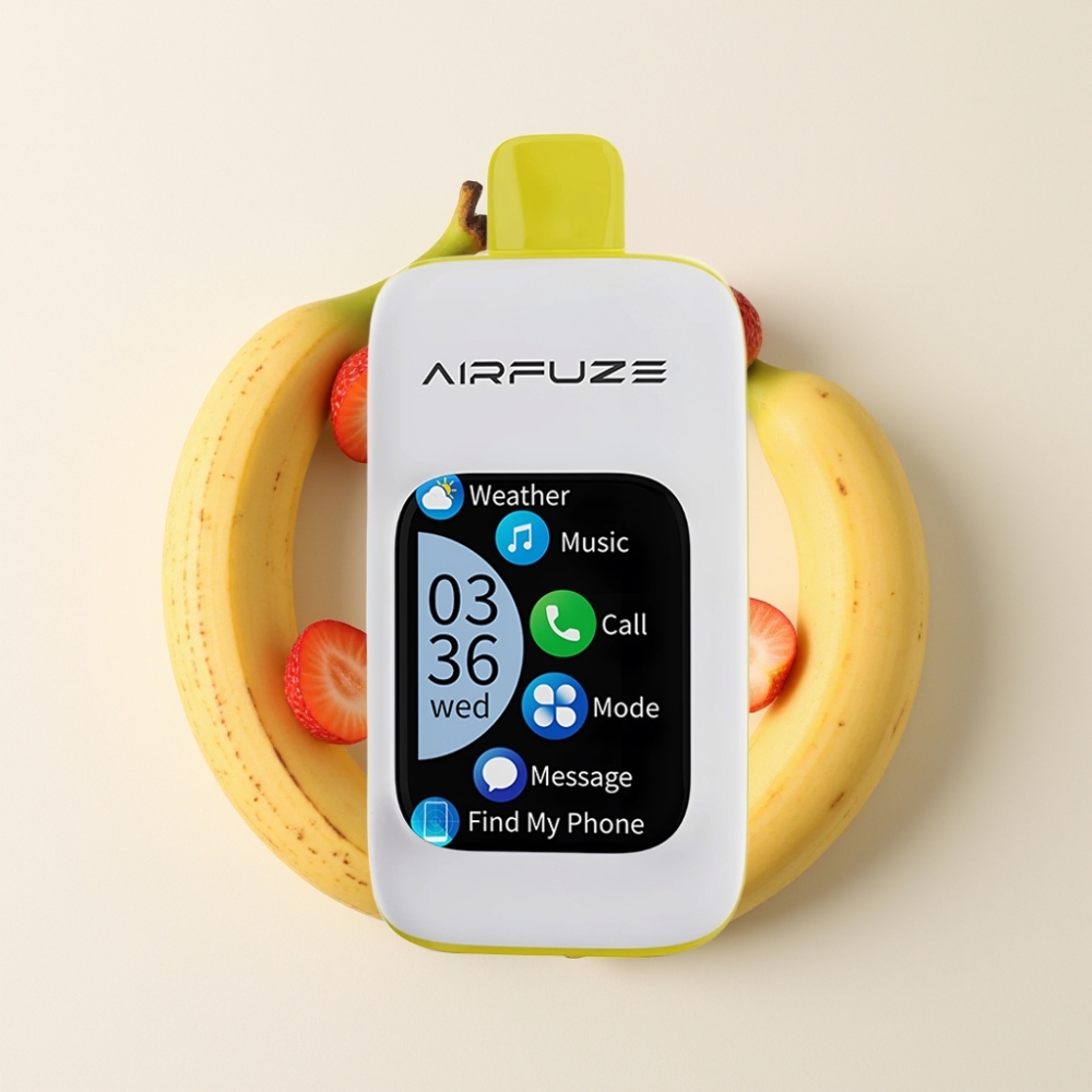 AirFuze Smart Pro 40000 Puffs 20ML Pantalla Táctil 3 Modos Fresa y Plátano