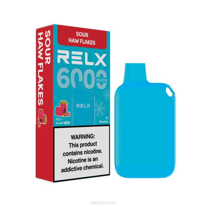 Cigarro Electrónico Chile hojuelas de haw amargo - RELX Crush Pocket 6000 helado 224V16