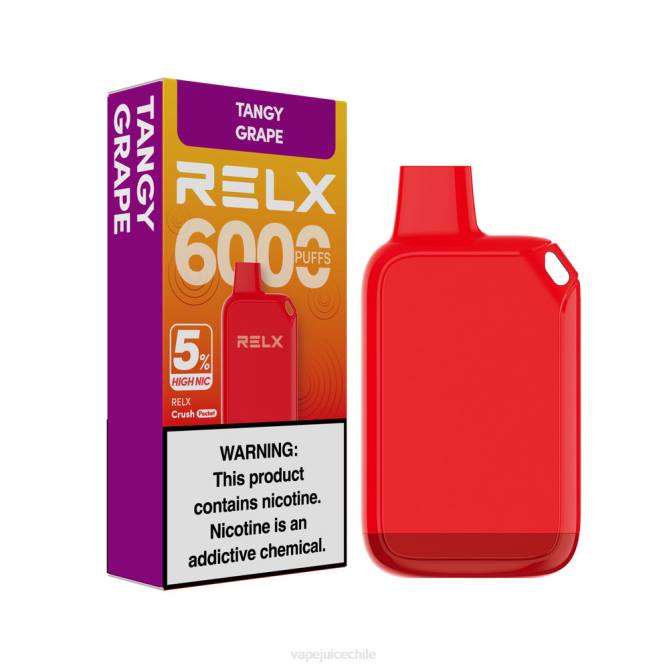 Vape Desechable uva picante - RELX Crush Pocket 6000 5% alto nic 224V27