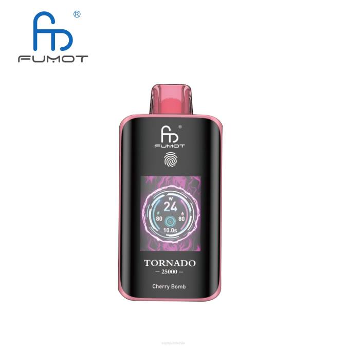 Fumot Tornado 25000 vaporizadores desechables bomba de cereza | DX6L4 Vape Liquid