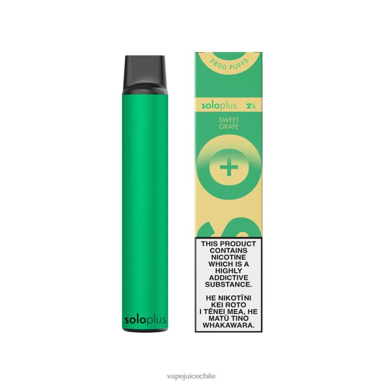 Cigarro Electrónico Chile uva dulce - Solo Plus colección paraíso vape desechable 4V4T840