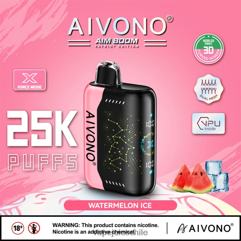 Aivono AIM BOOM 25000 hielo de sandia - 8N0N8353 Vape Chile