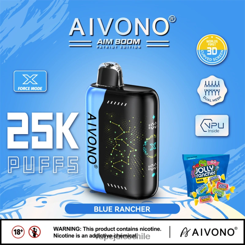 Aivono AIM BOOM 25000 ranchero azul - 8N0N8344 Cigarro Electrónico Chile