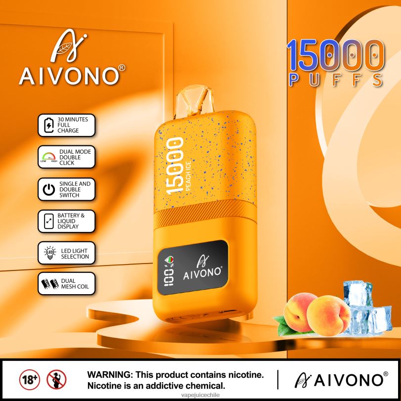 Aivono AIM magic 15000 hielo de durazno - 8N0N859 Vape Desechable