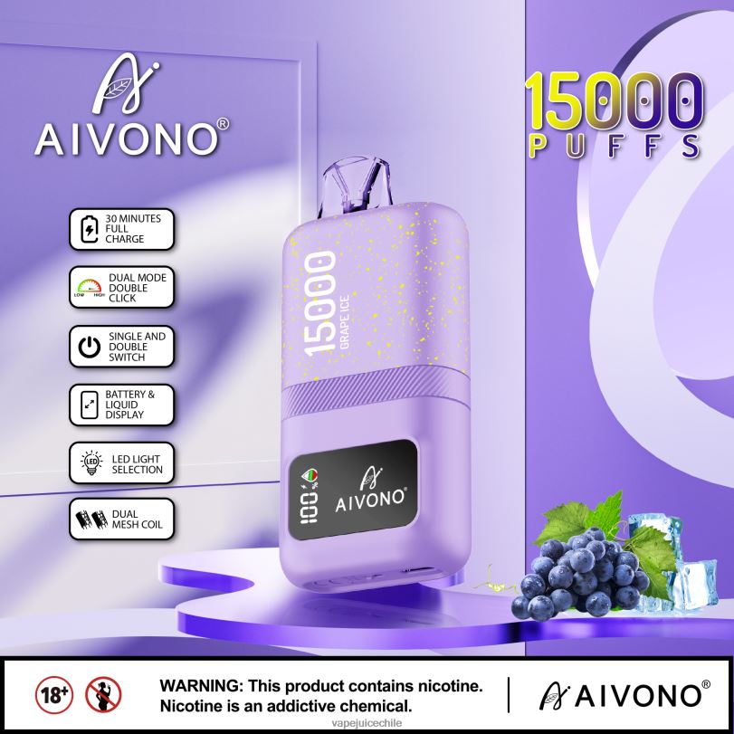 Aivono AIM magic 15000 hielo de uva - 8N0N860 Cigarro Electrónico Chile
