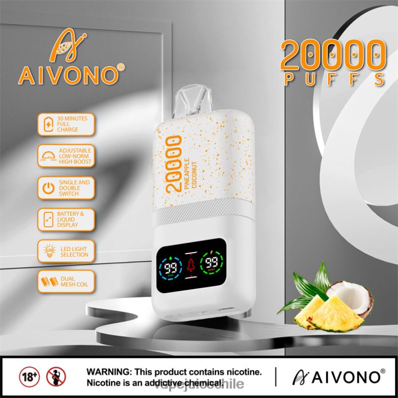 Aivono AIM magic 20000 hielo de piña y coco - 8N0N876 Cigarro Electrónico Chile