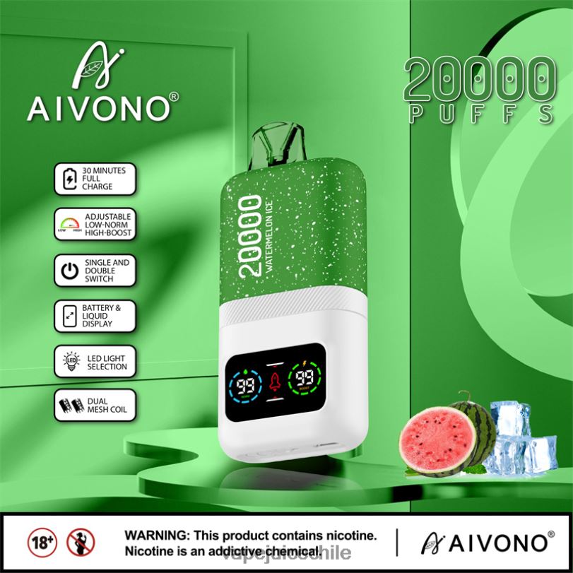 Aivono AIM magic 20000 hielo de sandia - 8N0N875 Vape Desechable