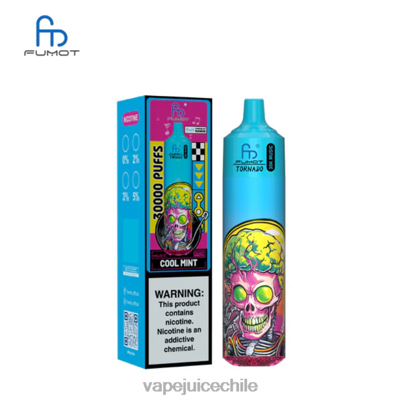 Cigarro Electrónico Chile 864NJ10 menta fresca Fumot Tornado música de 30k