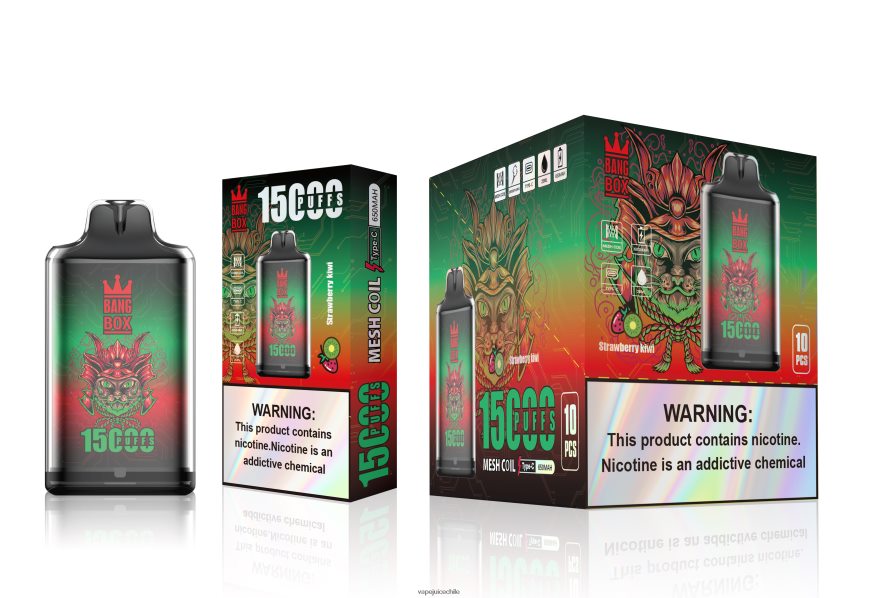 Cigarro Electrónico Chile N64Z0H100 kiwi fresa - Bang Box s1-15000 bocanadas
