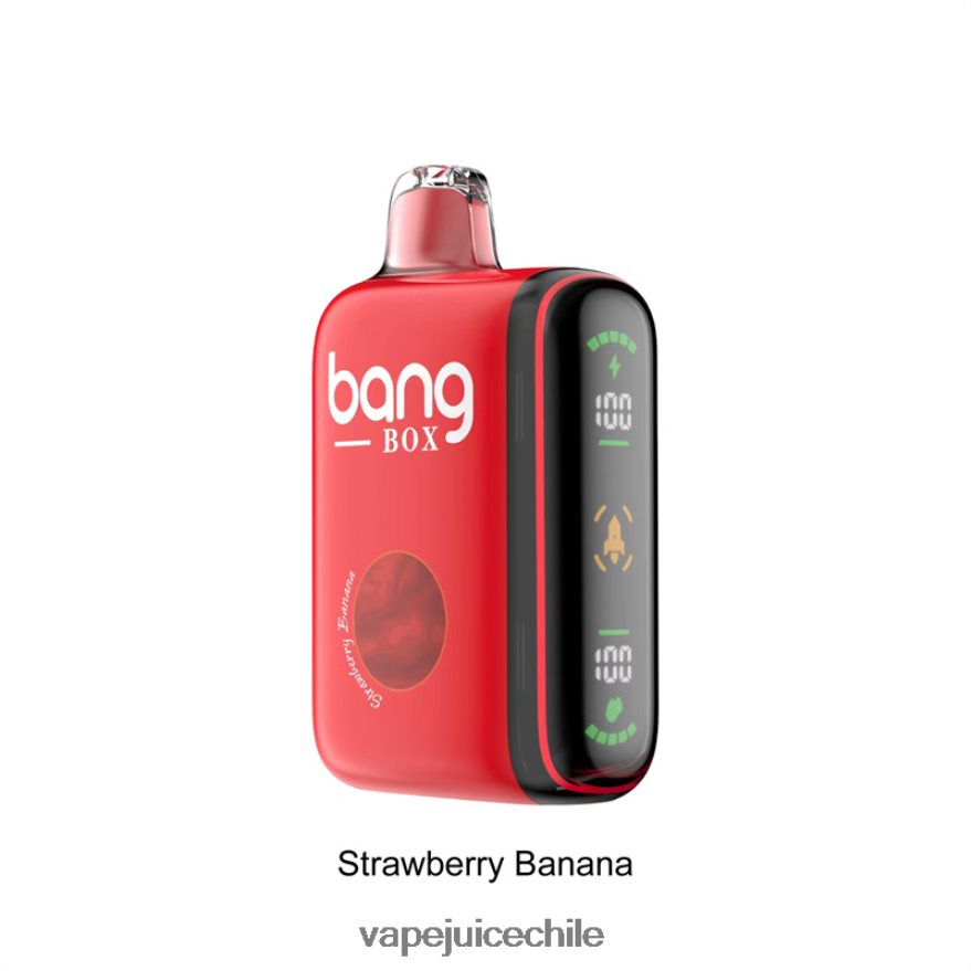 Cigarro Electrónico Chile N64Z0H25 plátano fresa - Bang Box Pantalla de potencia inteligente de 9000-18000 inhalaciones
