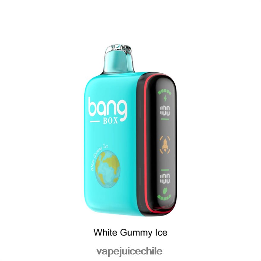 Cigarro Electrónico Chile N64Z0H30 hielo gomoso blanco - Bang Box Pantalla de potencia inteligente de 9000-18000 inhalaciones