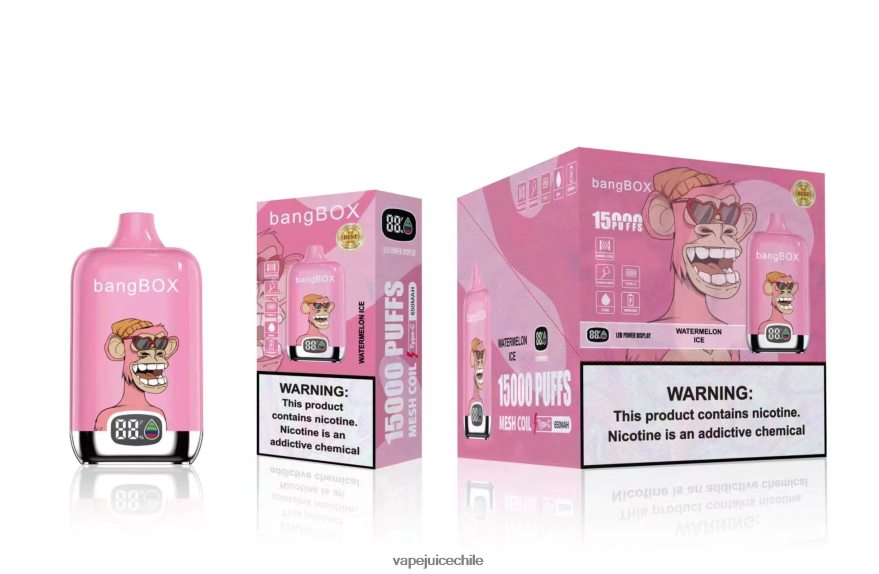 Cigarro Electrónico Chile N64Z0H45 hielo de sandia - Bang Box 15000 bocanadas
