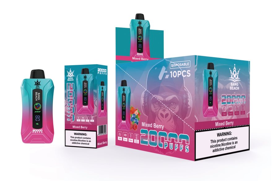 Cigarro Electrónico Chile N64Z0H5 bayas mixtas - Bang Beach vape elegante de la pantalla de 20000 soplos