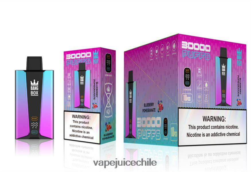 Cigarro Electrónico Chile N64Z0H80 pomgerante de arándanos - Bang Box Pantalla inteligente de 30000 inhalaciones