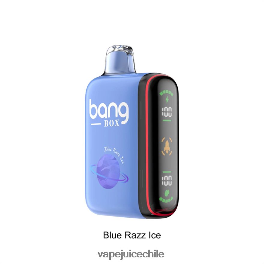 Vape Chile N64Z0H26 hielo azul - Bang Box Pantalla de potencia inteligente de 9000-18000 inhalaciones