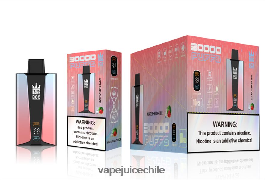 Vape Chile N64Z0H86 hielo de sandia - Bang Box Pantalla inteligente de 30000 inhalaciones
