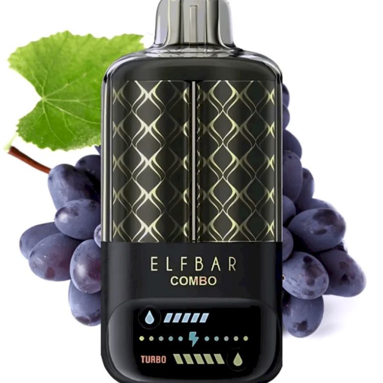Vape Desechable 0L62Z7 - bebida de uva y maría Elf Bar Combo 25000