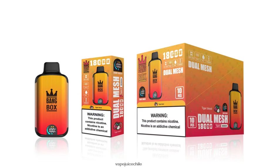 Vape Desechable N64Z0H94 sangre de tigre - Bang Box 18000 bocanadas