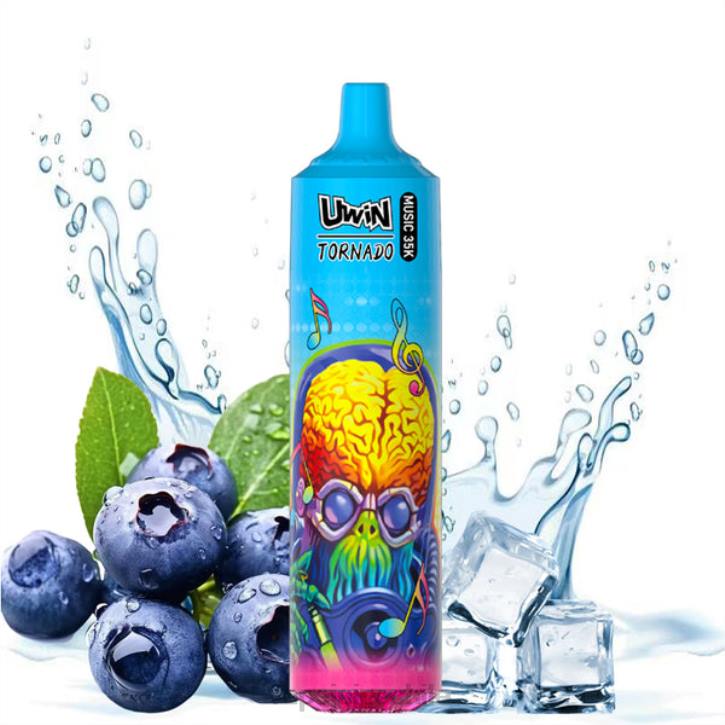 Vape Desechable arándano en hielo | UWIN CRYSTAL vaporizador desechable 35k J64219