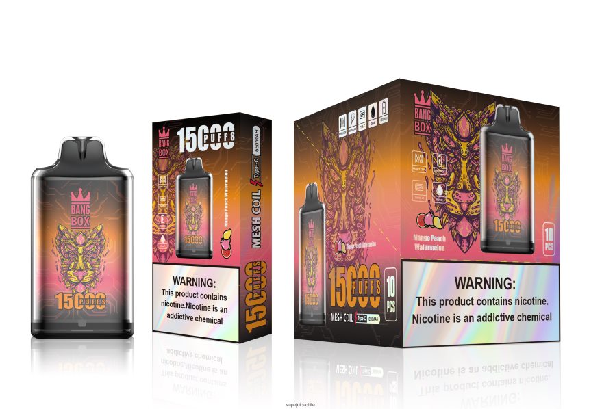 Vape Fume N64Z0H107 sandia mango durazno - Bang Box s1-15000 bocanadas