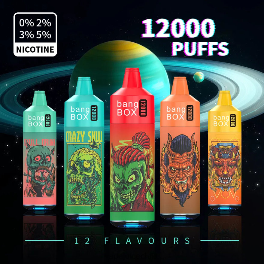 Vape Fume N64Z0H37 desechable - Bang Box Luz rgb de 12000 bocanadas