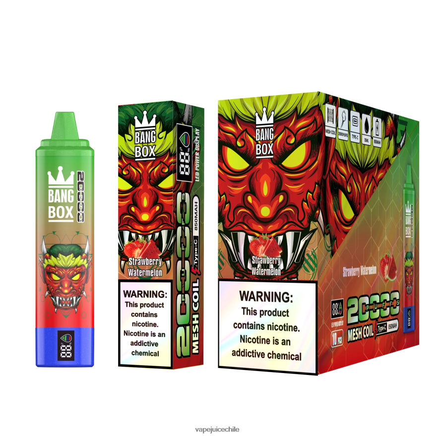 Vape Fume N64Z0H52 sandia fresa - Bang Box Pantalla inteligente de 20000 inhalaciones