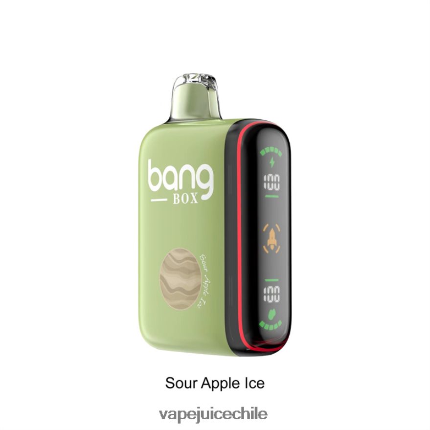 Vape Recargable N64Z0H28 hielo de manzana agria - Bang Box Pantalla de potencia inteligente de 9000-18000 inhalaciones