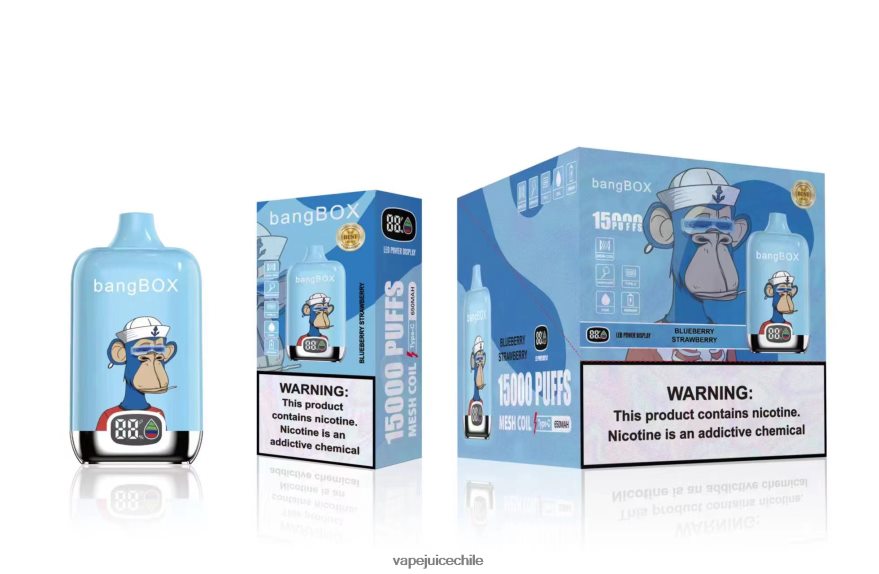 Vape Recargable N64Z0H38 fresa arándano - Bang Box 15000 bocanadas