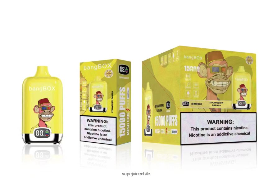 Vape Recargable N64Z0H43 plátano fresa - Bang Box 15000 bocanadas