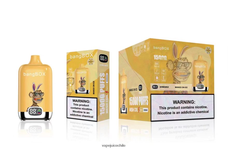 Vape Recargable N64Z0H48 mango en hielo - Bang Box 15000 bocanadas