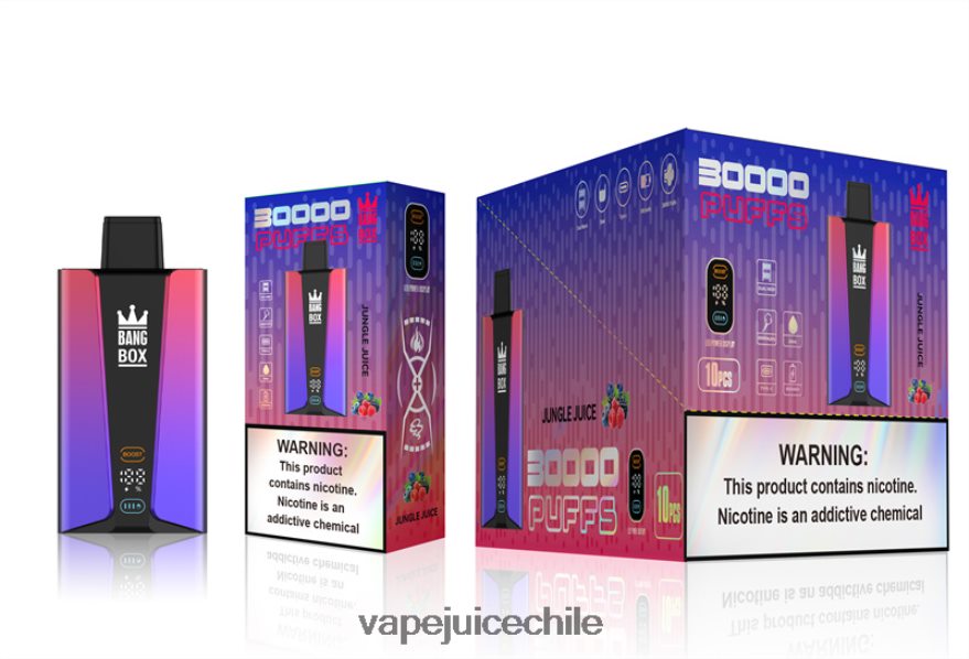 Vape Recargable N64Z0H78 jugo de la selva - Bang Box Pantalla inteligente de 30000 inhalaciones
