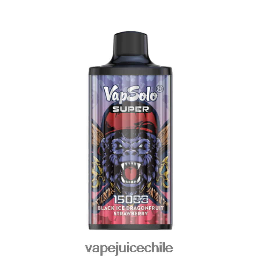 Vapsolo SUPER vaporizador desechable fresa de drango de hielo negro V0F080125 Cigarro Electrónico Chile