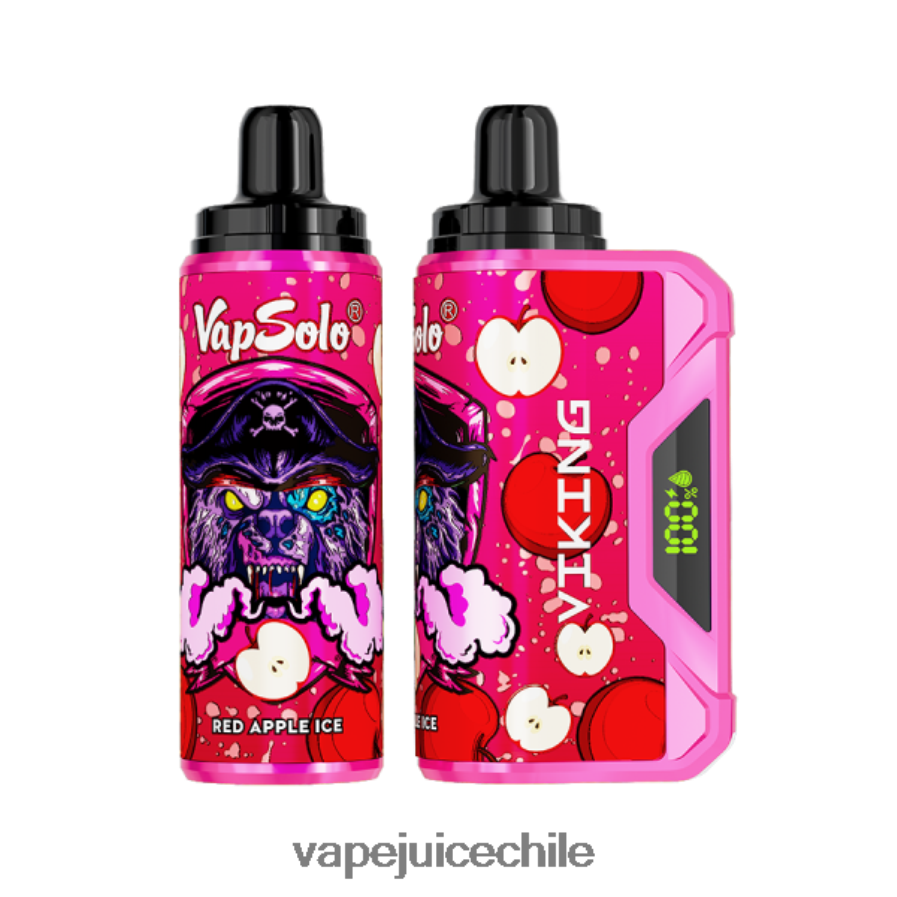 Vapsolo VIKING vaporizador desechable hielo de manzana roja V0F080154 Vape Desechable