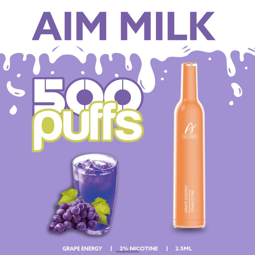 Aivono AIM MILK 500 energía de la uva - 8N0N8265 Vape Chile