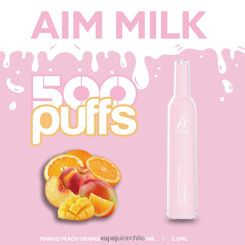 Aivono AIM MILK 500 mango melocotón naranja - 8N0N8269 Vape Chile