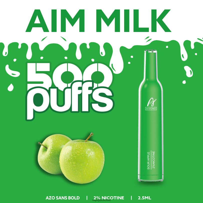 Aivono AIM MILK 500 manzana agria - 8N0N8267 Vape Desechable