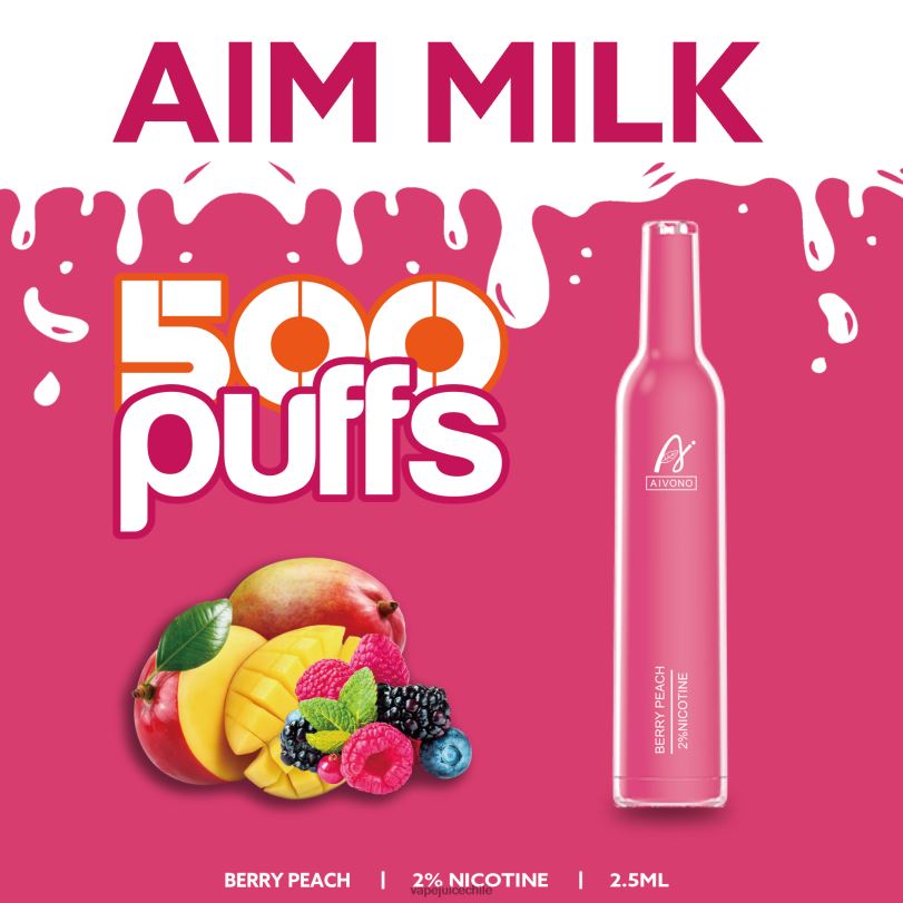 Aivono AIM MILK 500 melocotón de baya - 8N0N8273 Vape Chile