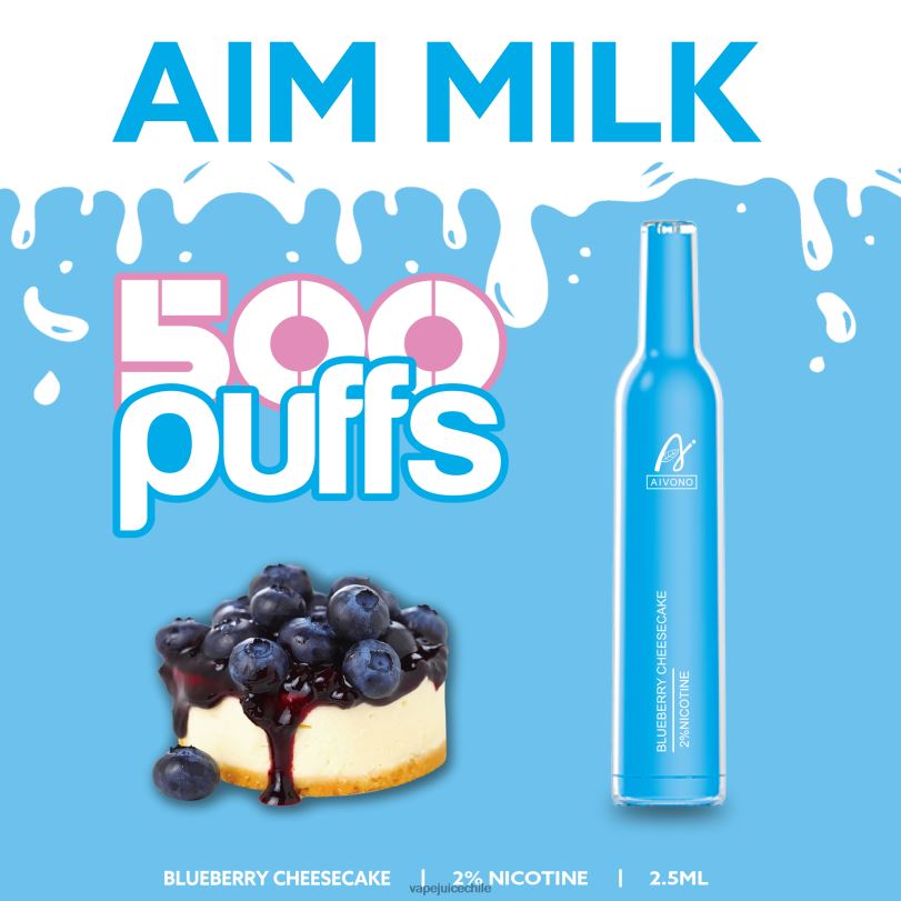 Aivono AIM MILK 500 pastel de queso con arándanos - 8N0N8274 Vape Recargable