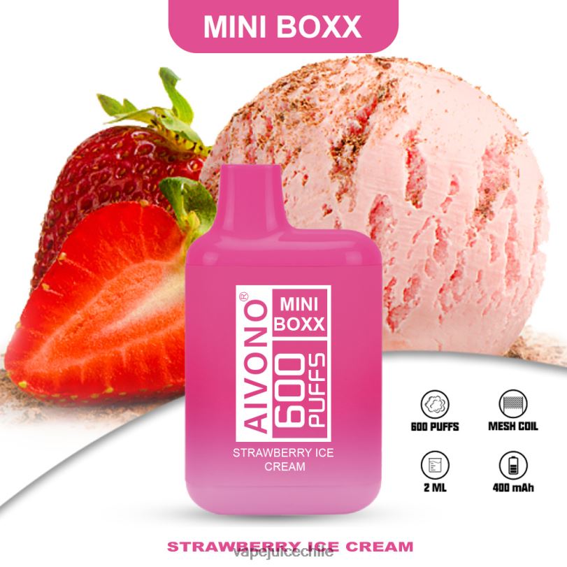 Aivono AIM MINI BOXX 600 helado de fresa - 8N0N8232 Cigarro Electrónico Chile