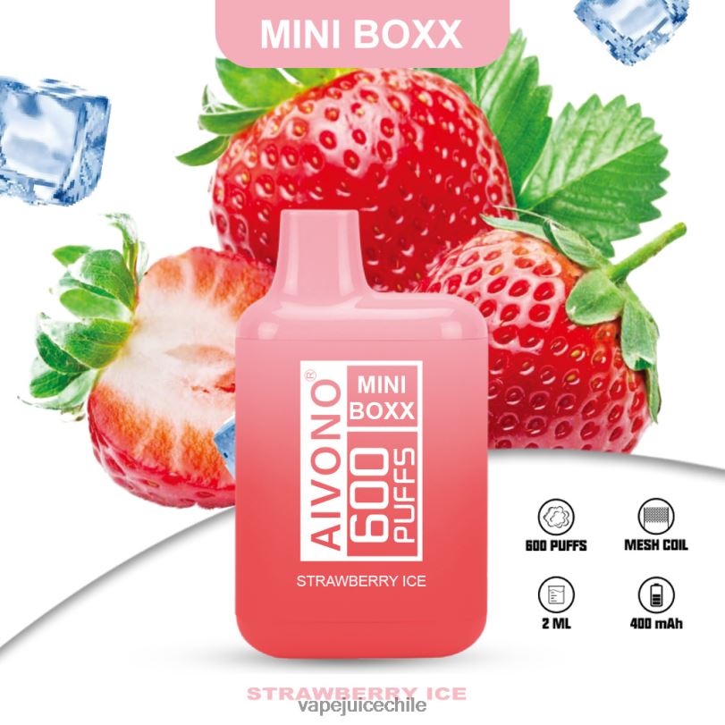 Aivono AIM MINI BOXX 600 hielo de fresa - 8N0N8236 Cigarro Electrónico Chile