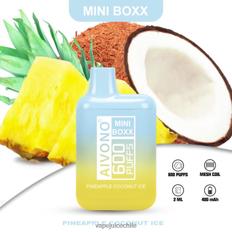 Aivono AIM MINI BOXX 600 hielo de piña y coco - 8N0N8238 Vape Recargable