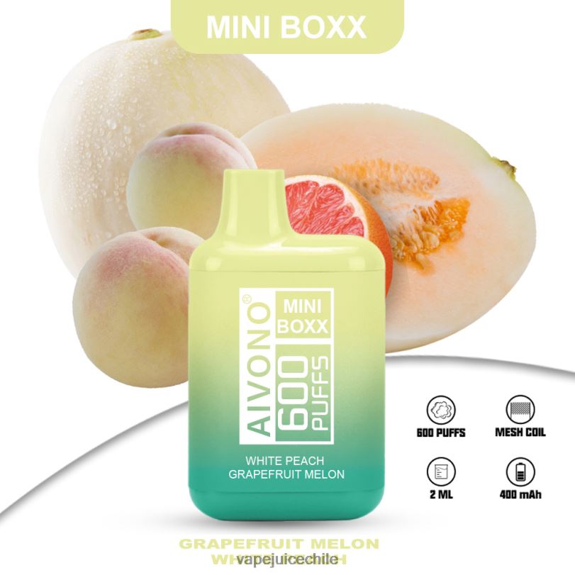 Aivono AIM MINI BOXX 600 melón melocotón blanco pomelo - 8N0N8241 Vape Chile