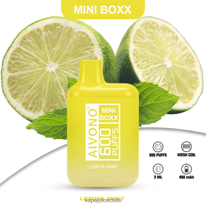 Aivono AIM MINI BOXX 600 menta limon - 8N0N8233 Vape Chile