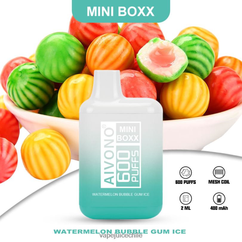 Aivono AIM MINI BOXX 600 sandía chicle hielo - 8N0N8235 Vape Desechable
