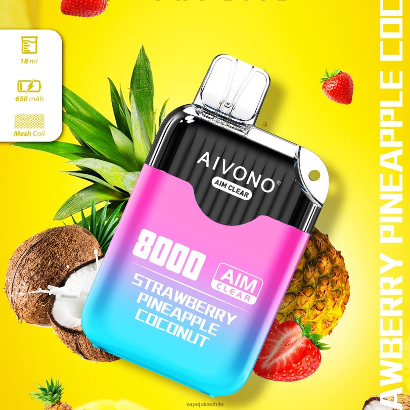 Aivono AIM CLEAR 8000 fresa piña coco - 8N0N8207 Vape Desechable